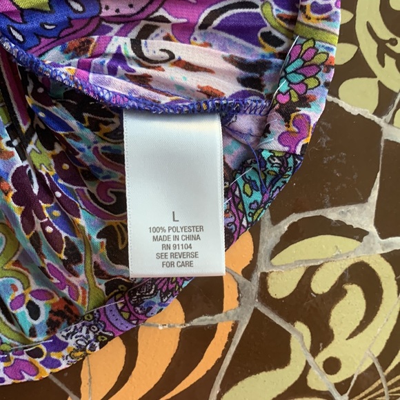 DRESS BARN Peasant Top Sz: L. - Picture 5 of 6